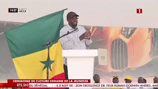 CLÔTURE SEMAINE NATIONALE DE LA JEUNESSE - DISCOURS DU PM OUSMANE SONKO