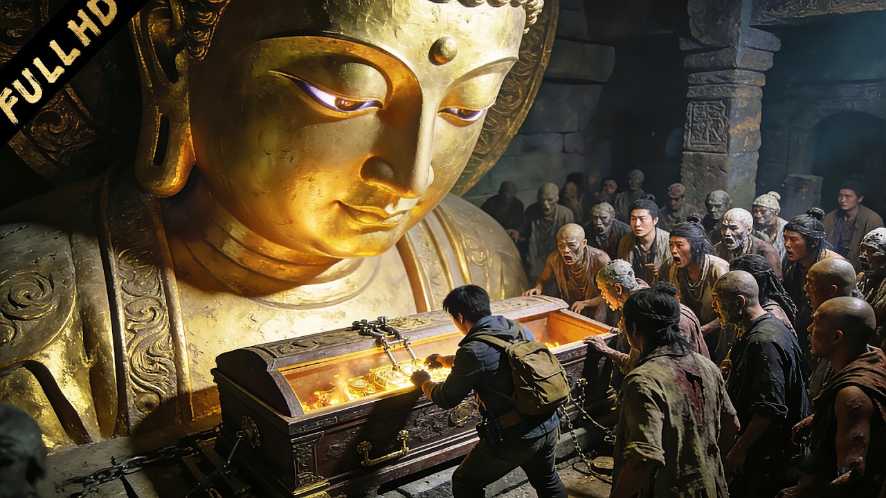 【動作冒險】盜墓賊開棺取寶，卻意外觸發機關，只要看一眼佛像就會變成殭屍！| 电影 | ENGSUB | ホラー映画 | หนังสยองขวัญ|