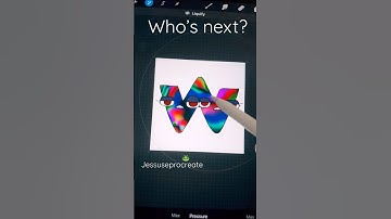 Alphabet lore~pick a color|Procreate #satisfying #sub #requestedvideo #art #alphabetlore #magic #W