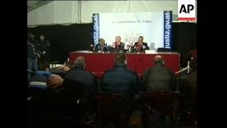 Presser by court officials following announcement of verdict in Fritzl case