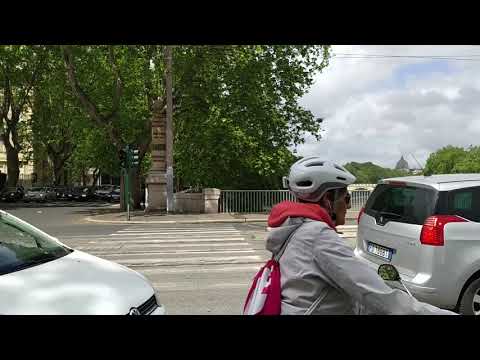 Passeggiata a Roma sul lungotevere [ ASMR + SUB ENG]