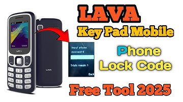 Lava keypad phone input phone password unlock 