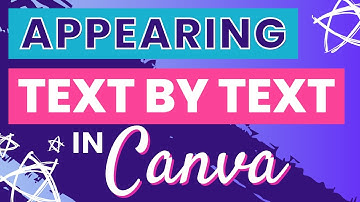 How to Make Text Appear One by One In Canva - Beginner