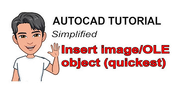 AUTOCAD | INSERT IMAGE OLE OBJECT SIMPLIFIED