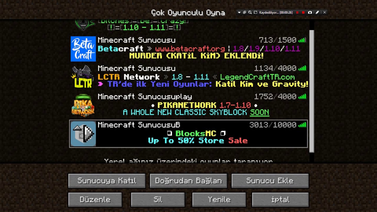 premiumsuz serverler minecraft (katil kim ve gravity) - YouTube