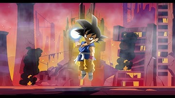 Goku drawing and Animation in moho | Rigged Animation