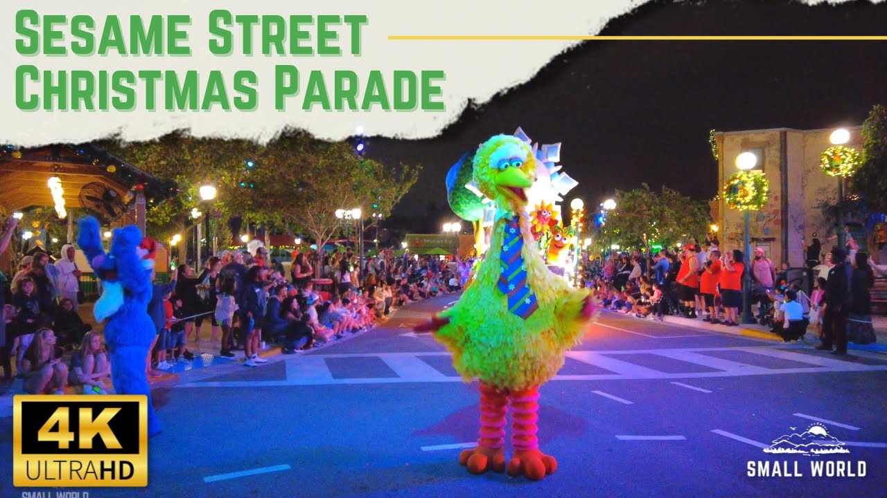 Sesame Street Nighttime Christmas Parade - SeaWorld, Orlando - 4K Full Show