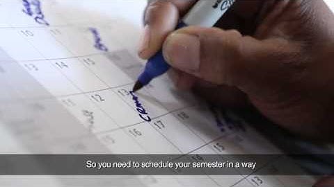 my Studies @ Unisa (6): Scheduling your semester