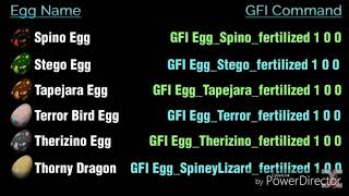 Egg/tek commands