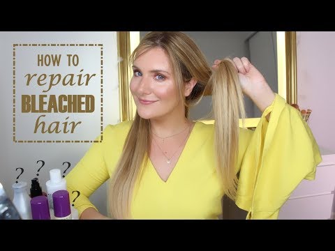 HOW TO REPAIR BLEACHED DAMAGED HAIR   18 HAIR HACKS  