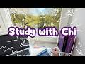 Study with me: Solving math in the library, ASRM iPad writing, lofi + park nature sound