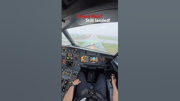 Heavy Rain? Still Landed #airbus #landing #pilot