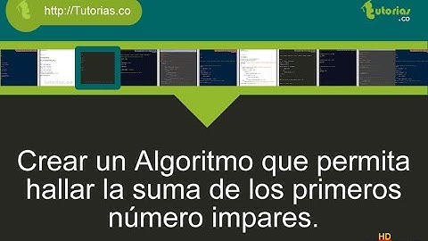 operadores -- pseudocodigo (suma de numeros impares)