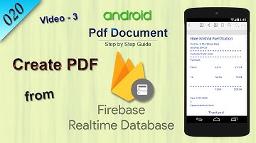 #3 Create PDF from Firebase Database android || Android Studio Firebase PDF Invoice Tutorial