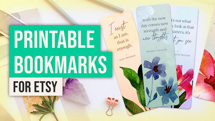 Create Beautiful Bookmarks to Boost Your Etsy Sales