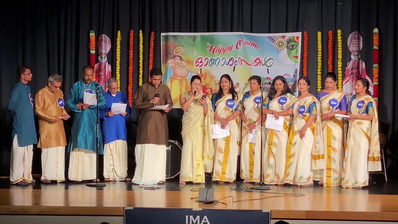 Indiana Malayalee Association Onam 2019   Onam Group Song