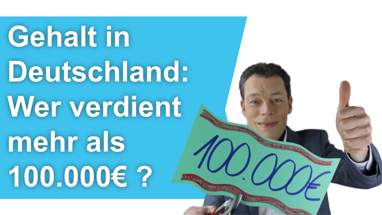  New  Gehalt Deutschland: Wer verdient über 100.000 Euro? (Bestbezahlte Jobs)