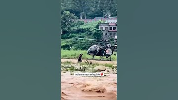 Indian Army rescue operation #shorts #trending #ndrf #sdrf #army #ytshorts #cloudburst