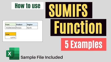 SOMMEN.ALS-functie in Excel - Hoe de SOMMEN.ALS-functie te gebruiken met 5 voorbeelden