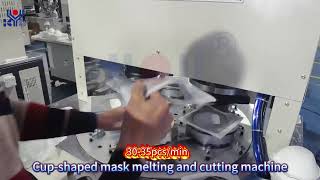 Fully Automatic Cup-Shaped Mask Melting and Cutting Machine