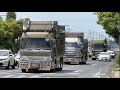 🆕【搬入総集編30分】🚓パトカーがダンプ軍団の背後に🚓水戸友好団体2024チャリティ撮影会 デコトラ アートトラック