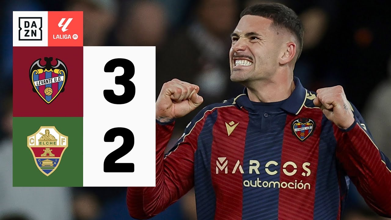 Levante UD vs Elche FC (3-2) | Resumen y goles | Highlights LALIGA EA ...