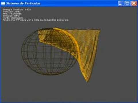 Cloth Simulation on GPU and CPU