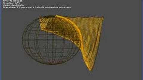 Cloth Simulation on GPU and CPU