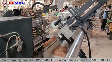 TIỆN GỖ X2 NĂNG XUẤT VỚI MÁY TIỆN CNC 2 TRỤC SEMAC SMQH 800/2S AF