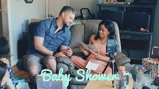 Opening Gifts from our Baby Shower