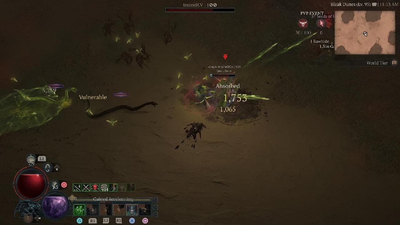 Diablo IV - Rapid Fire Rogue vs HOTA Barb (lvl 100 pvp)