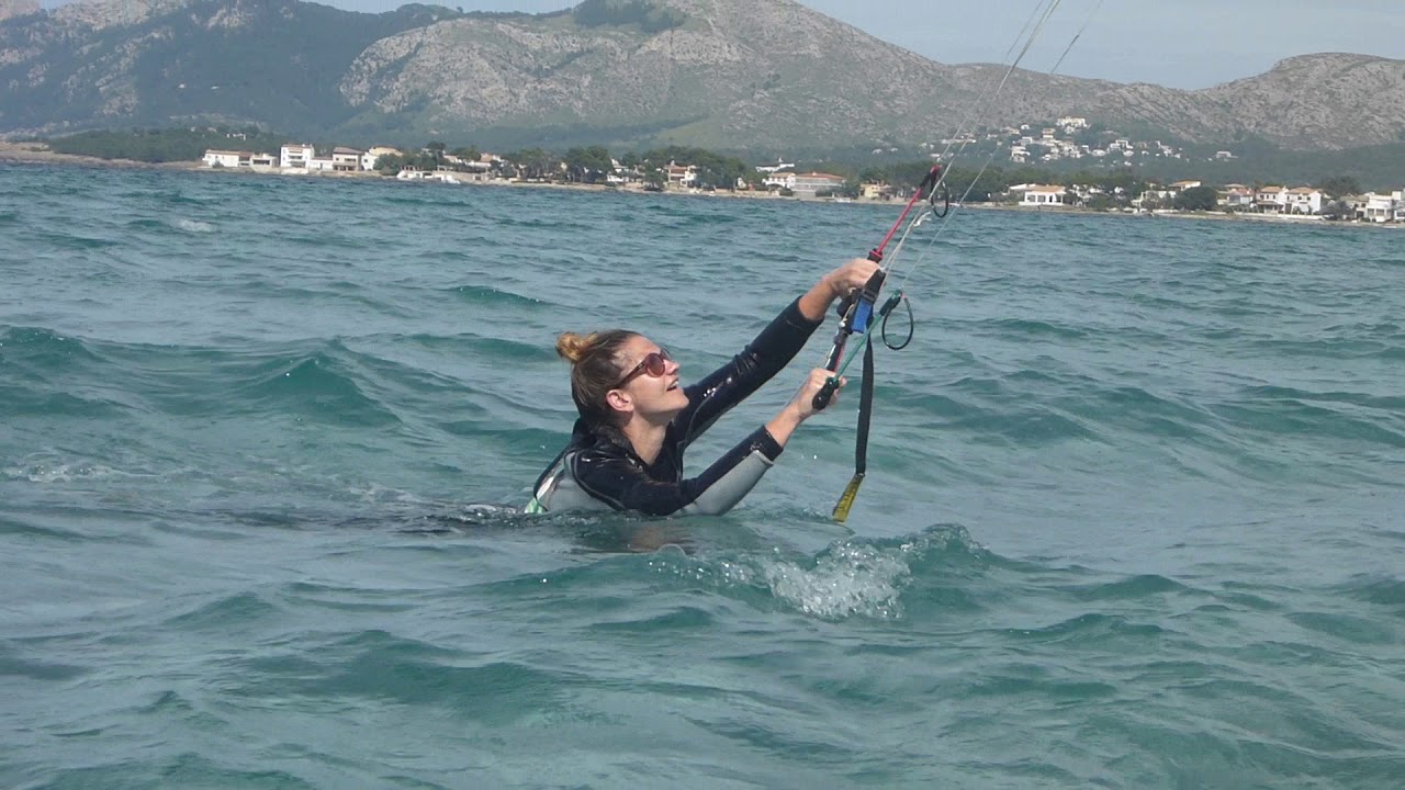 bodydrag training Mallorca kitesurfing lessons in Pollensa