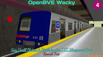 OpenBVE Wacky - São Paulo Metro A Stock on the TTC Sheppard Line