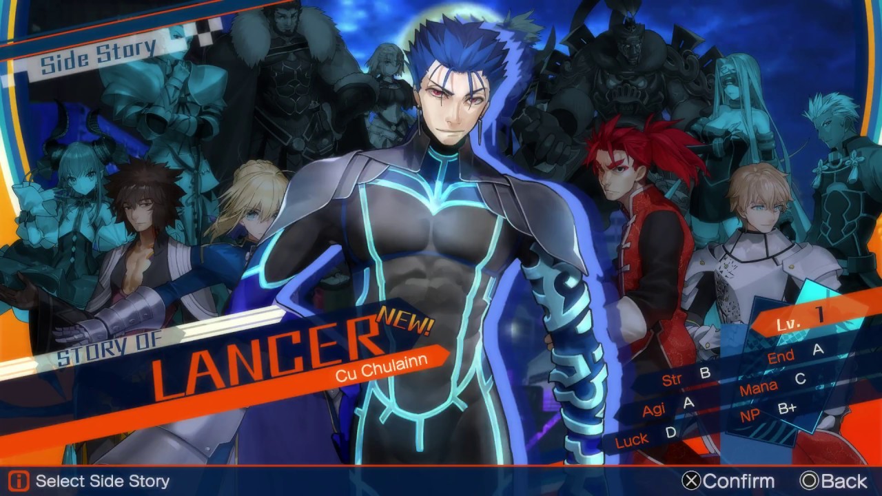 Fate/Extella: The Umbral Star (Extra) - Side Story: Cú Chulainn - YouTube