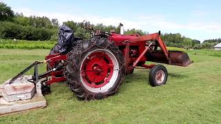 Finish Mower For The Farmall. 72 inch PTO driven 3 point. 1948 Farmall M.