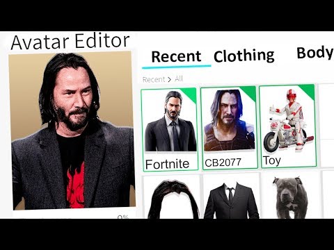 Making Keanu Reeves A Roblox Account John Wick Youtube - john wick roblox id