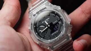 Skeleton Transparent G-Shock CasiOak GA2100SKE-7A Unboxing & Review
