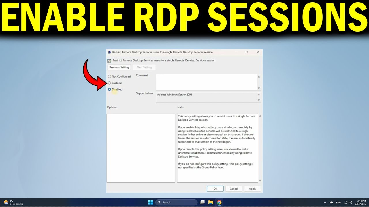 How To Enable Multiple RDP Sessions on Windows 10 and 11 Pro - YouTube