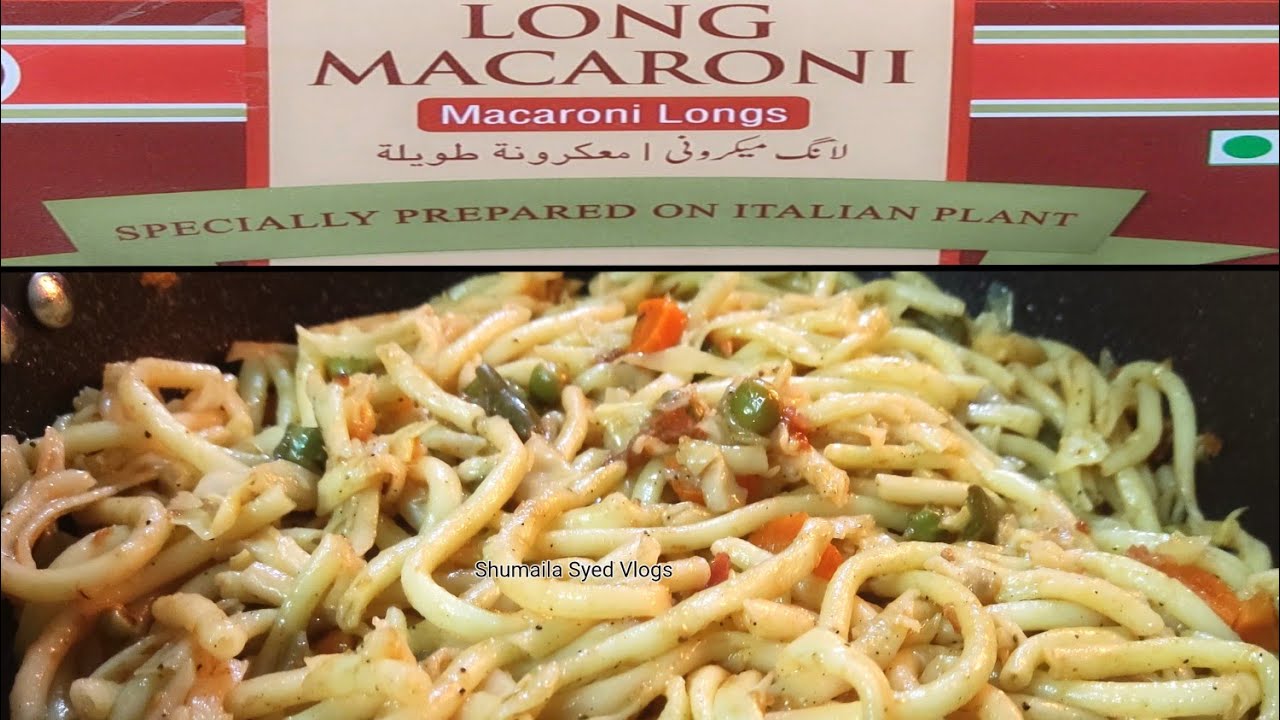 How to Make Long Macaroni  || Masala Pasta Recipe || Shumaila Syed Vlogs ||