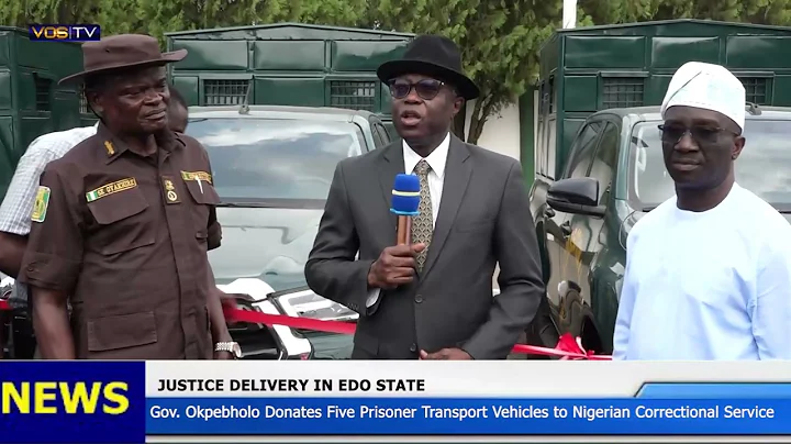Gov. Okpebholo donates five vehicles to Nigerian correctional service in Edo