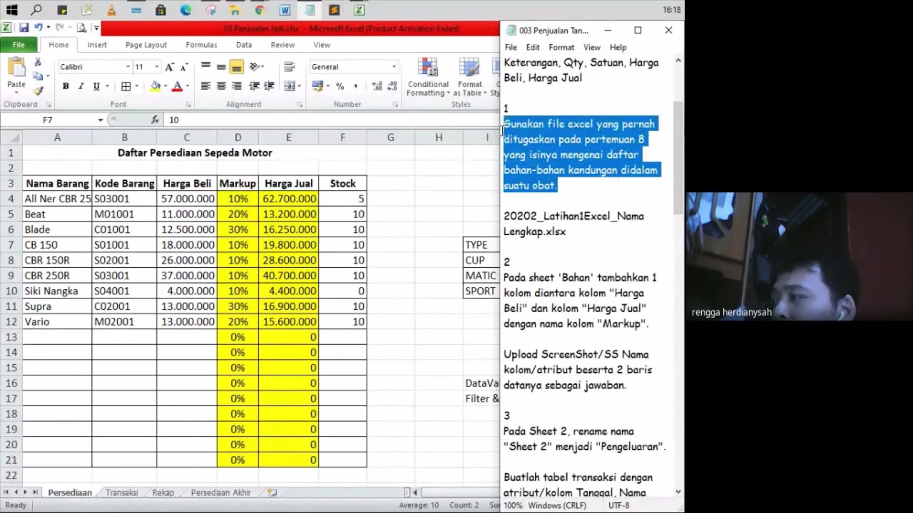 Cara Membuat Combobox Di Excel | Formula Sederhana, Sort n Filter, Data Validation Editing