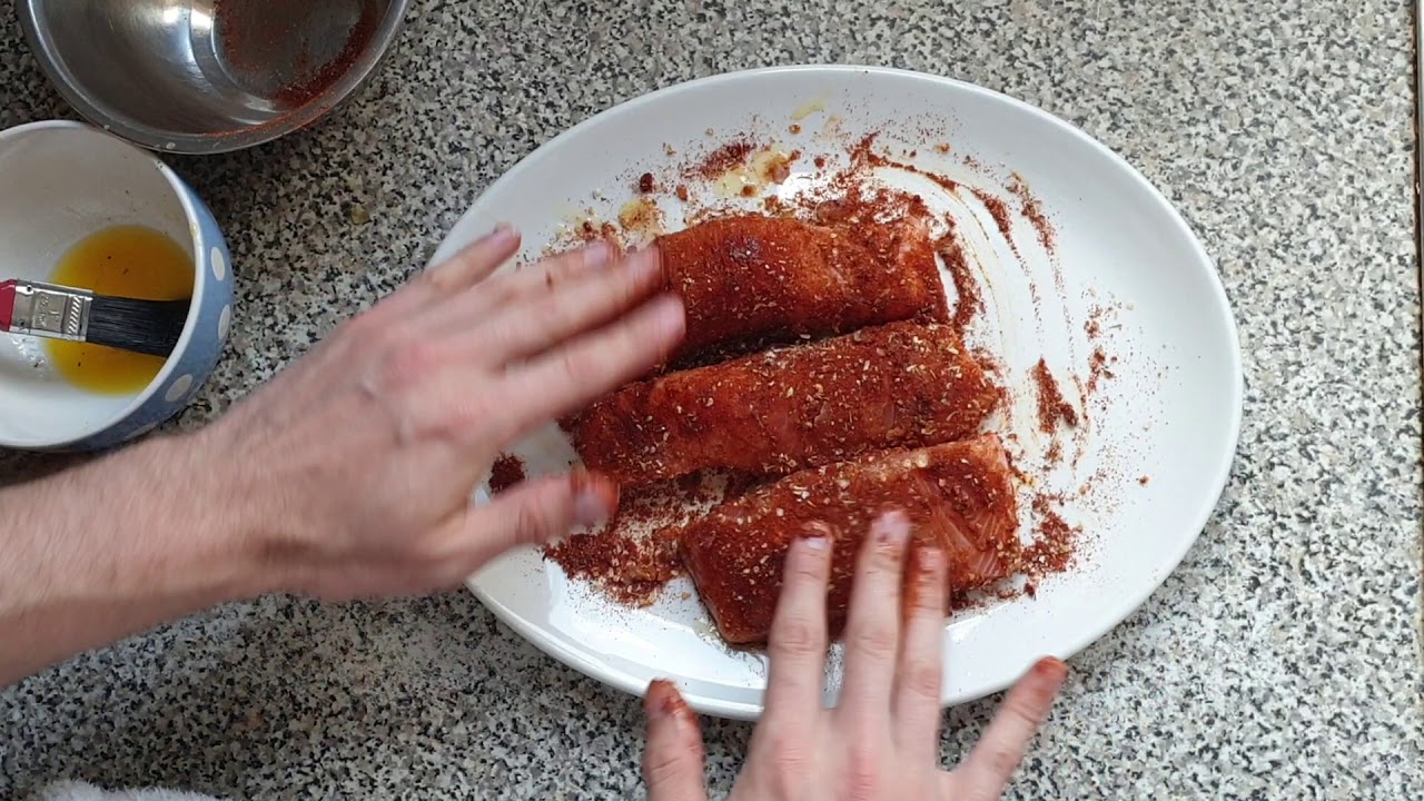 🍣HOW TO MAKE BLACKENED SALMON !🍣 - YouTube