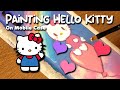 Painting Hello Kitty On Phone Case / Mobile Case📱|Acrylic Painting | Step by Step by Tutorial (4K)