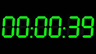 12h Hour Night Clock Digital 00-12 GREEN 4K ( sleep )
