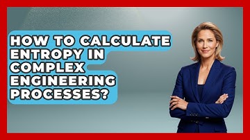How To Calculate Entropy In Complex Engineering Processes? - Mechanical Engineering Explained
