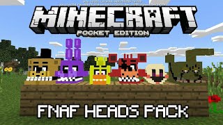 FNAF Heads Pack [Updated] - Minecraft PE (Pocket Edition) | Heads Pack Showcase