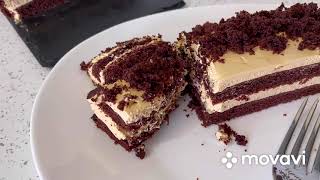 Торт шоколад-карамель...прост в приготовлении...очень вкусно!Chocolate caramel cake