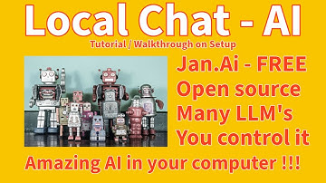 Setup Tutorial on Jan.ai. JAN AI: Run open source LLM on local Windows PC. 100% offline LLM and AI.