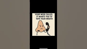 Ring Ring Riiing Your Nose Is Calling Fyp Mouthtape Personaldevelopment Morningroutine 