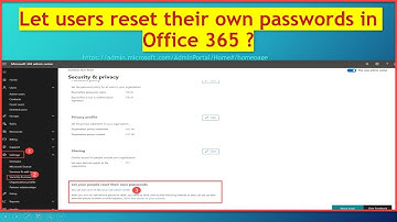 Let users reset their own passwords in Office 365